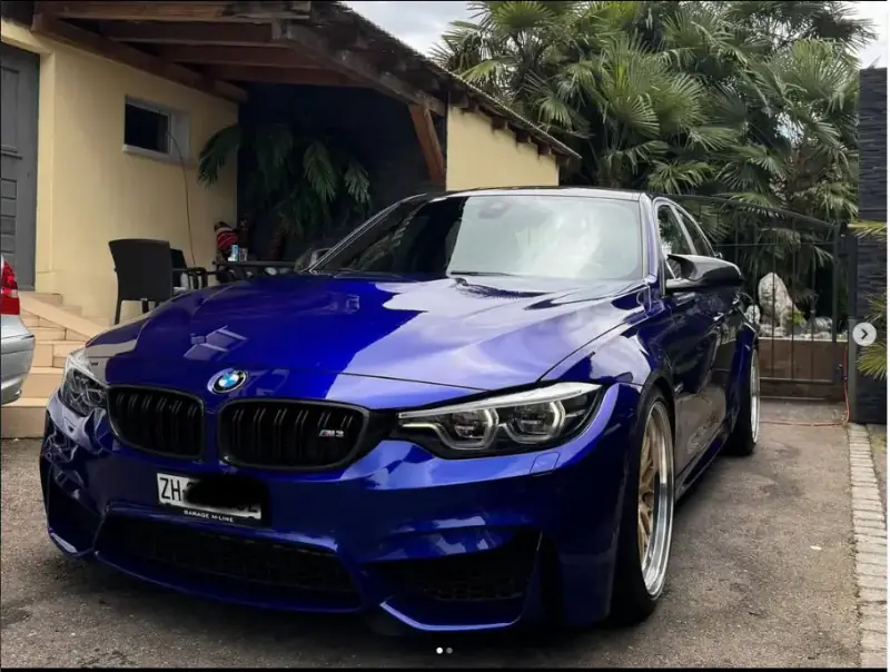 Blauer BMW M3 von Egloff Automobile