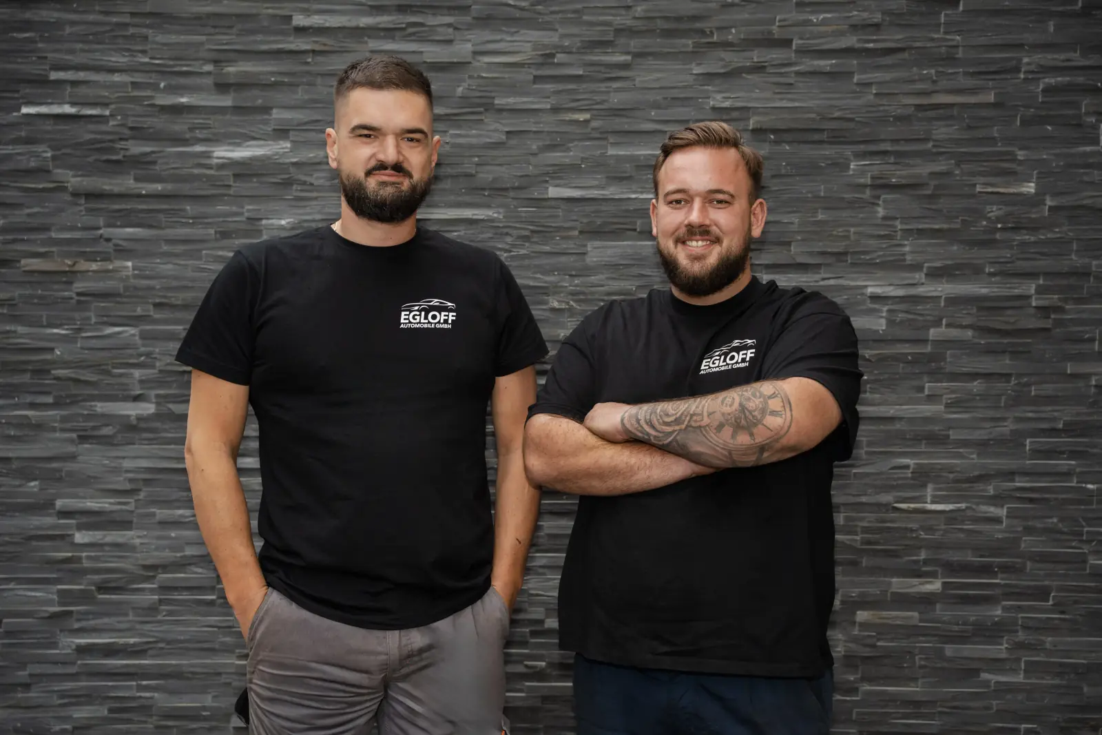 Valon und Joel, die Inhaber von Egloff Automobile in Fislisbach
